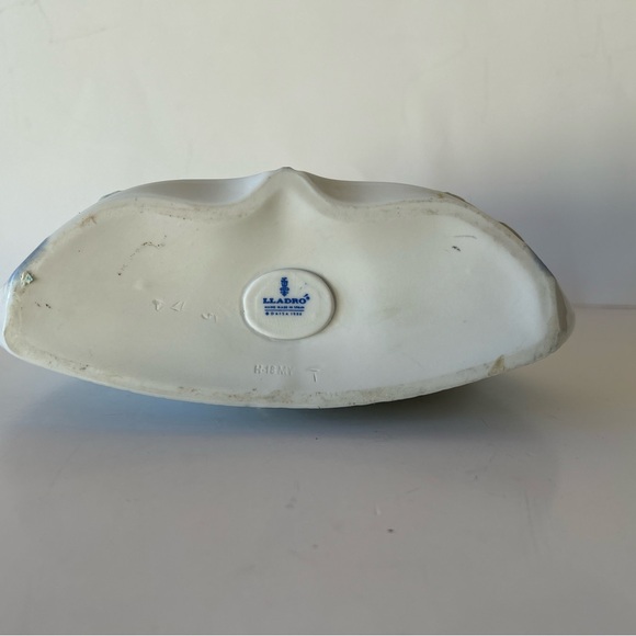 Lladró Porcelain Floral Mantel Decor Clock 1998 - Picture 6 of 11